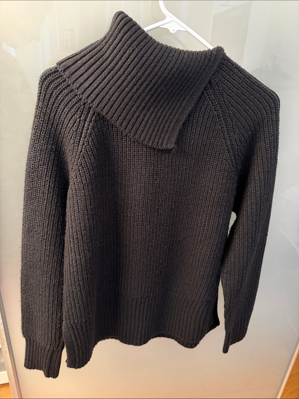 Zara Black Ribbed Turtleneck Sweater